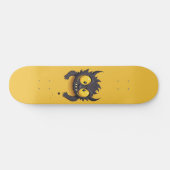 zwart monster persoonlijk skateboard (Horizontaal)