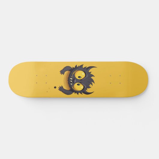 zwart monster persoonlijk skateboard (Horizontaal)