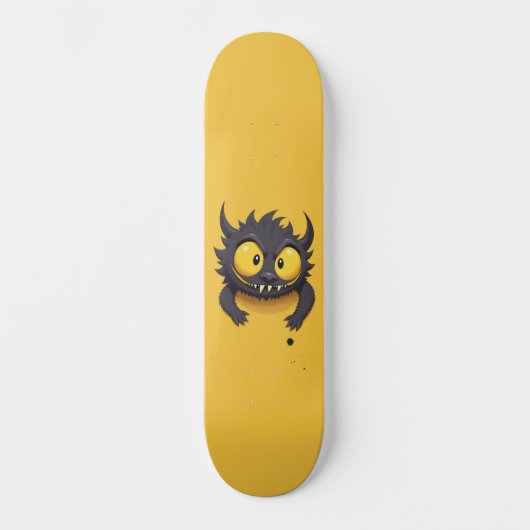 zwart monster persoonlijk skateboard (Voorkant)