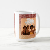 Zwart & mooie koffie Mok (Voorkant rechts)