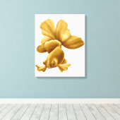 Zwart Moor Fancy Goldfish Wrapped Canvas Afdruk (Insitu (Houten vloer))