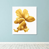 Zwart Moor Fancy Goldfish Wrapped Canvas Afdruk (Insitu (Houten vloer))