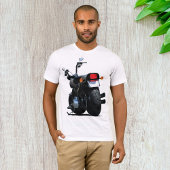 Zwart Motorfiets Mannen T-shirt