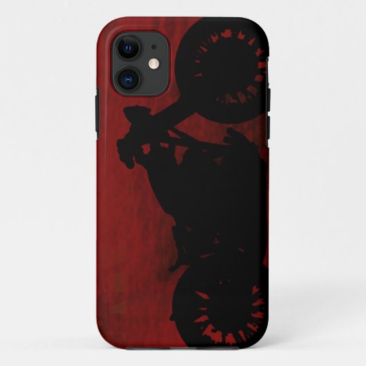 zwart motorsilhouet Case-Mate iPhone case (Achterkant)
