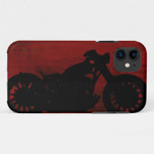 zwart motorsilhouet Case-Mate iPhone case (Achterkant (horizontaal))