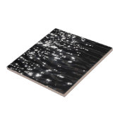 Zwart mousserend water tegeltje (Zijkant)