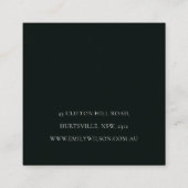 Zwart Mozaïek Textuur Stud Oorbel Display Label (Achterkant)