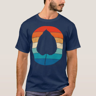 Zwart Mulberry blad T-shirt