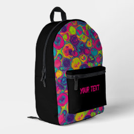 Zwart | Multicolor Chic Print Cut Sew Tas