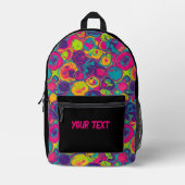 Zwart | Multicolor Chic Print Cut Sew Tas (Voorkant)