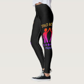 Zwart multikleuren - Label me in Leggings (Links)
