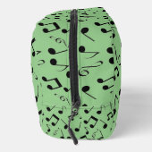 Zwart Muzikaal Notities Ontwerp Dopp Kit Bag Toilettasje (Rechts)