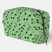 Zwart Muzikaal Notities Ontwerp Dopp Kit Bag Toilettasje (Rechterhoek)