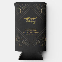 Zwart Mystic Horoscoop Maan 30e Verjaardag Seltzer Blikjeskoeler