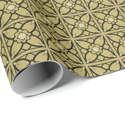 Zwart 'N' Goud Cadeaupapier (Rol Hoek)