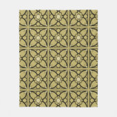 Zwart 'N' Goud Fleece Deken (Voorkant)