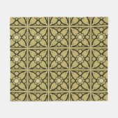 Zwart 'N' Goud Fleece Deken (Voorkant (Horizontaal))