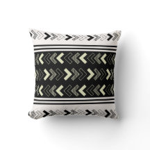 Zwart N wit-pijl ontworpen Sierkussen