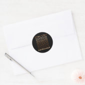 Zwart na 100 dagen schoolmelanine Hart Afrika Ronde Sticker (Envelop)