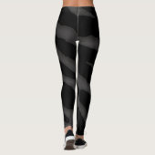 Zwart, naadloos licht zwart. leggings (Achterkant)