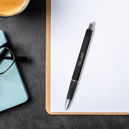 Zwart naam script elegant pen