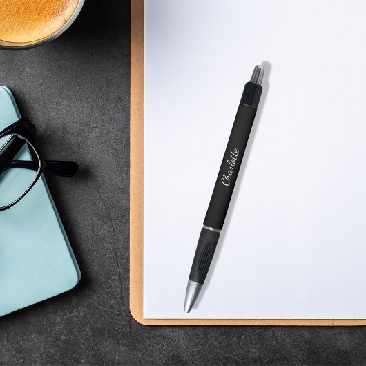 Zwart naam script elegant pen