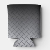 Zwart naar Bright Steel Diamond Bord Art Pattern Blikjeskoeler (Achterkant)