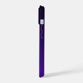 Zwart naar Paarse Gradiënt iPhone 15 Case (Linkerkant)