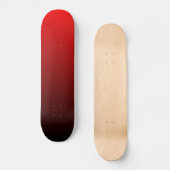 Zwart naar Rood Verlopend Skateboard (Voorkant)