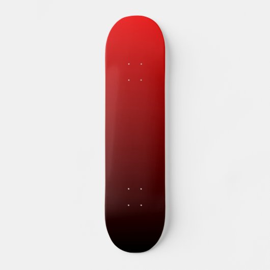 Zwart naar Rood Verlopend Skateboard (Voorkant)