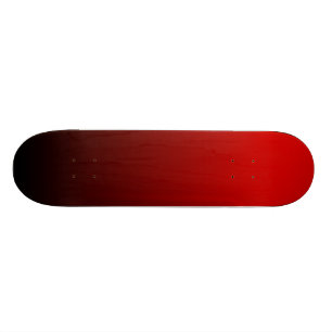Zwart naar Rood Verlopend Skateboard