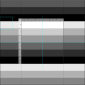 Zwart naar wit Ombre Strepen Stof (Delen)