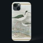 Zwart-Necked Stilts door het water Case-Mate iPhone Case<br><div class="desc">Deze eenvoudige,  maar mooie kunstfoto van twee zwarte stippen die op een bewolkte dag bij het water staan,  ziet er perfect uit op elk Zazzle-product. De neutrale kleuren zijn zeer relaxerend en zouden een grote toevoeging aan uw huis of kantoor maken.</div>