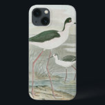 Zwart-Necked Stilts door het water Case-Mate iPhone Case<br><div class="desc">Deze eenvoudige,  maar mooie kunstfoto van twee zwarte stippen die op een bewolkte dag bij het water staan,  ziet er perfect uit op elk Zazzle-product. De neutrale kleuren zijn zeer relaxerend en zouden een grote toevoeging aan uw huis of kantoor maken.</div>