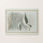 Zwart-Necked Stilts door het water Legpuzzel (Horizontaal)