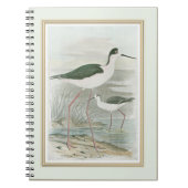 Zwart-Necked Stilts door het water Notitieboek (Voorkant)