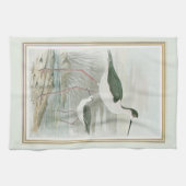 Zwart-Necked Stilts door het water Theedoek (Horizontaal)