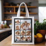 Zwart-negen fotovierkanaals collage - met script w boodschappentas<br><div class="desc">U kunt vierkante of selfie foto's voor dit ontwerp gebruiken. Gebruik acht vierkante foto's om een uniek en persoonlijk cadeau te creëer. Of je kunt de hipster puppy houden en een trendy keepslag maken. Als u de afbeeldingen moet aanpassen,  klik op het aanpassingshulpmiddel om veranderingen aan te brengen.</div>