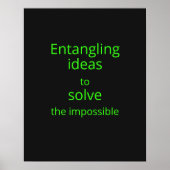 Zwart Neon Groen Open Sans Quantum Engineer Decor Poster (Voorkant)