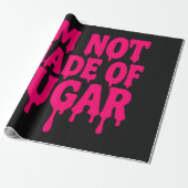Zwart Neon Roze Inpakpapier – (Uitgerold)