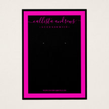 Zwart neonroze rand kromme oorscherm