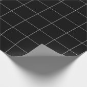 Zwart net cadeaupapier (Hoek)