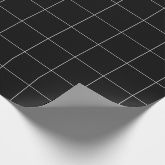Zwart net cadeaupapier (Hoek)