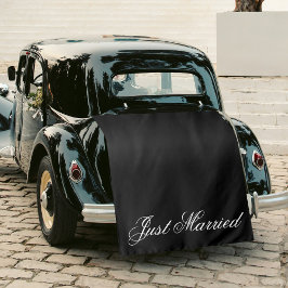 Zwart Net Getrouwd Stof Auto Trouw Banner Bord Wandkleed