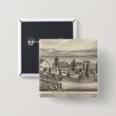 Zwart, neusweerstanden, eigenschappen vierkante button 5,1 cm (Voorkant /achterkant)