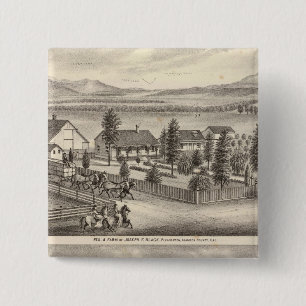 Zwart, neusweerstanden, eigenschappen vierkante button 5,1 cm