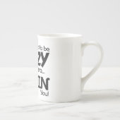 Zwart niet gek, we trainen je grappige collega. porselein kop (Rechts)