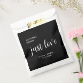 Zwart Niets Gewoons Gewoon Liefde Huwelijk Bedankzakje (Gezegeld)