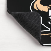 Zwart nieuw einde muismat (Hoek)