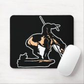 Zwart nieuw einde muismat (Met muis)